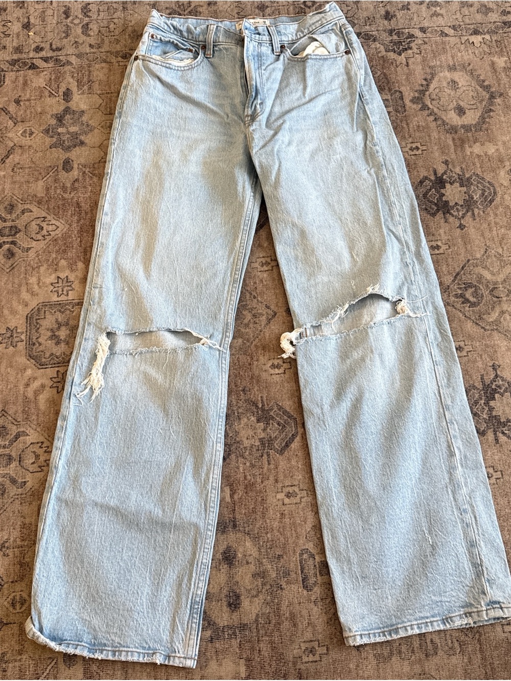 Abercrombie & Fitch Light Blue High-Rise Jeans